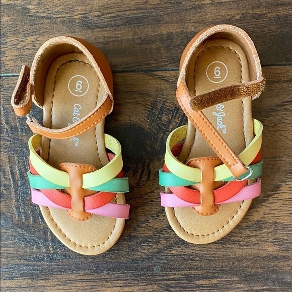 Cat & Jack Girls Sandals, Tan Color, Size 6 - Picture 11 of 11